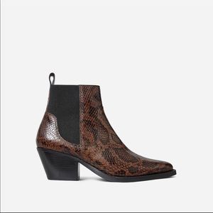NWT Everlane Snakeskin Booties